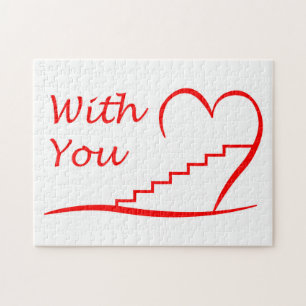 Love You, up the stairs with you Jigsaw Puzzle