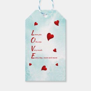 Love You, Valentine Gift Tags