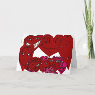 LOVE YOU VALENTINE HEART card