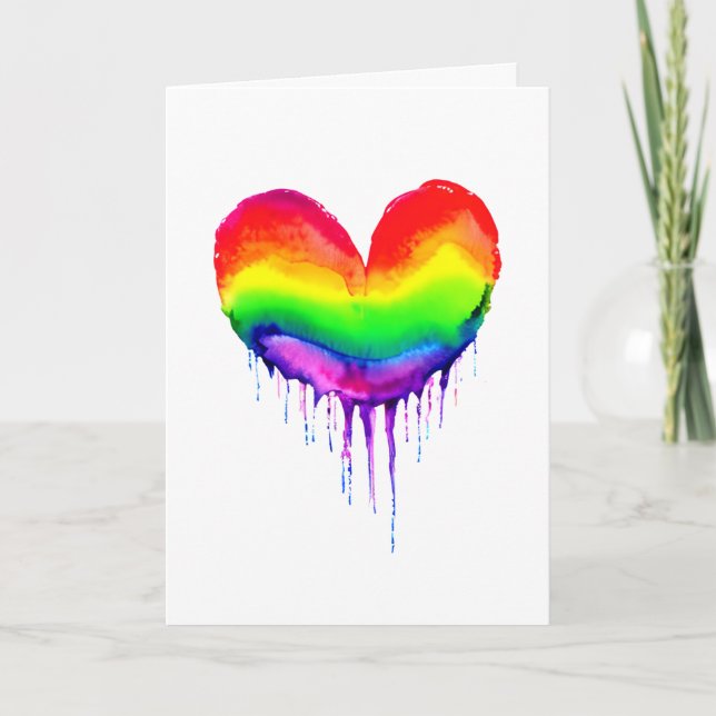 Love You with All My Heart | LGBTQIA+ Card (Front)