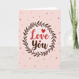 Love You Wreath Sweetest Card