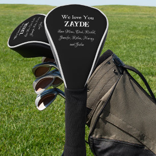 Love You ZAYDE - Gift For Grandpa, Kids Names Cool Golf Head Cover