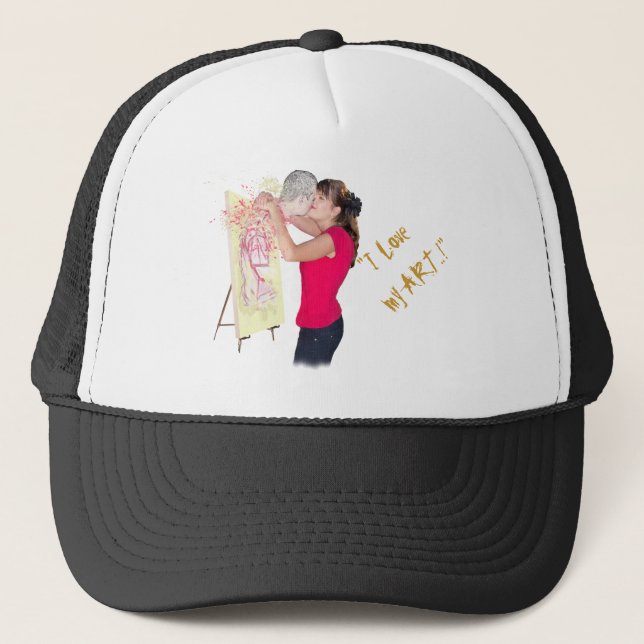 LOVE YOUR ART TRUCKER HAT (Front)