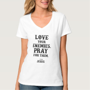 Love Your Enemies Jesus Retro Vintage Christian T-Shirt
