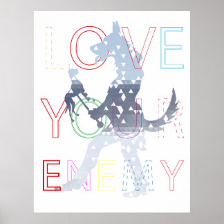 Love Your Enemy – The Puppet Master Dog Poster