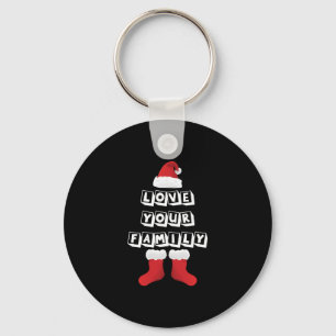 Love Your Family Christmas Key Ring