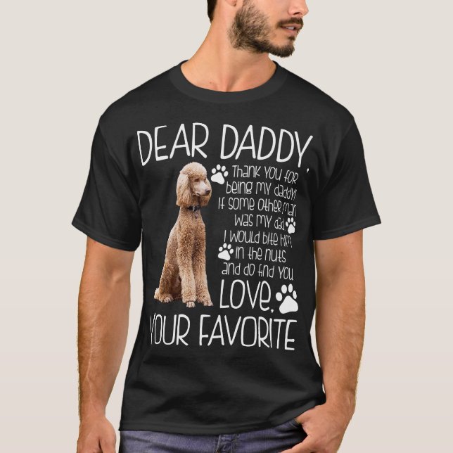 Love Your Favourite Poodle Dog Tshirt (Front)