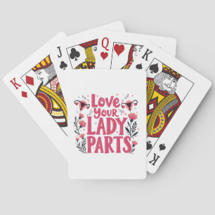 Love Your Lady Parts Womb Body Positivity Playing Cards