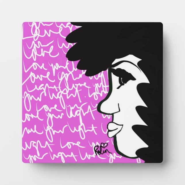 Love Your Light Plaque with Easel (Front)