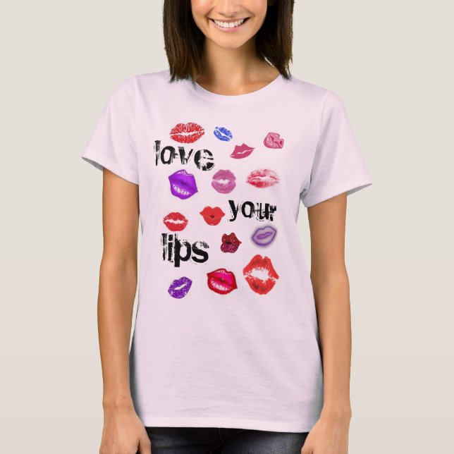 love your lips kiss shirt (Front)