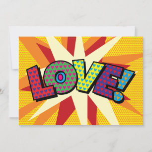 LOVE Your Message Speech Bubble Fun Retro Announcement