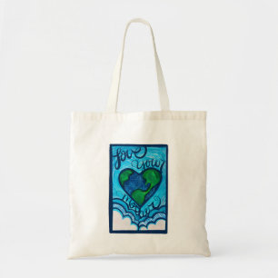 Love your mother Earth Day Heart Earthy Tote Bag
