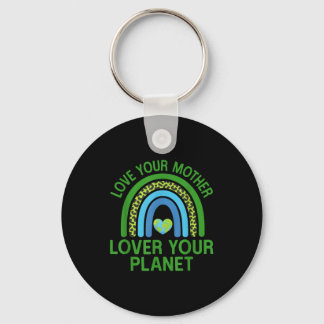 Love your mother lover your planet key ring