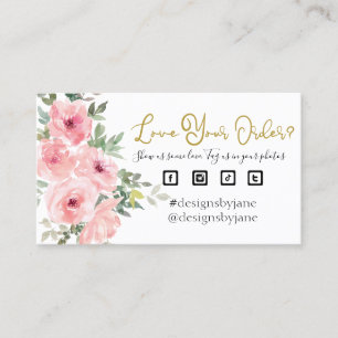 Love Your Order Small Business Order Insert Card