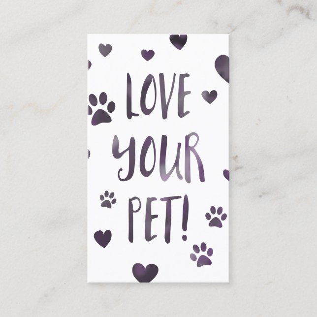 love your pet business card (Front)