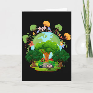 Love Your Planet Mother Earth T Shirt Card