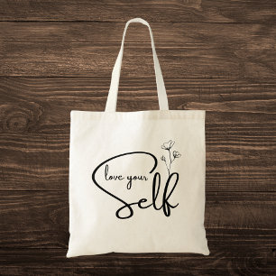 "Love Your Self" Inspirational Tote Bag