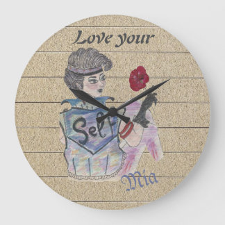 🕰️ "Love Your Self" Personalised  Wall Clock