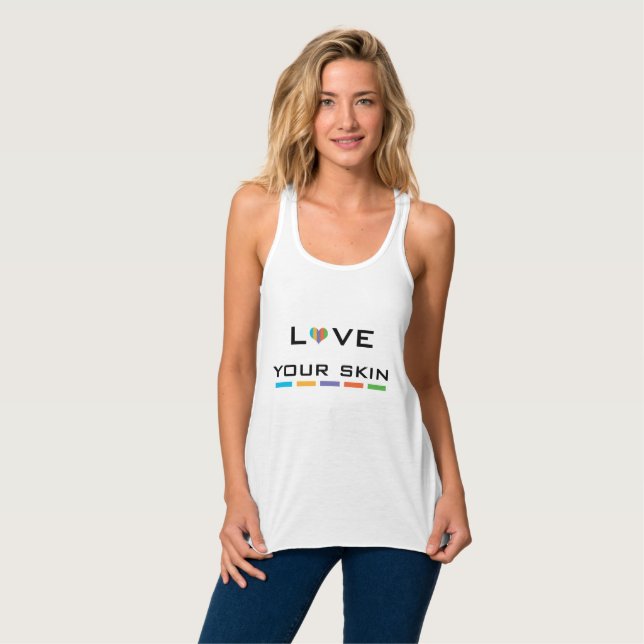 Love your Skin (RandF) Singlet (Front Full)