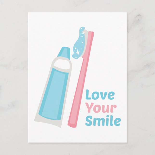 Love Your Smile Postcard (Front)
