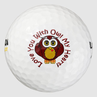 Love Your With Owl My Heart! - Owl Golf Balls