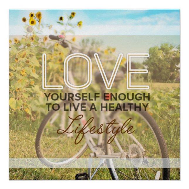 Love Yourself Enough Motivational Poster (Front)