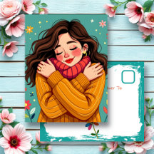 Love Yourself | Girl Hugging Herself