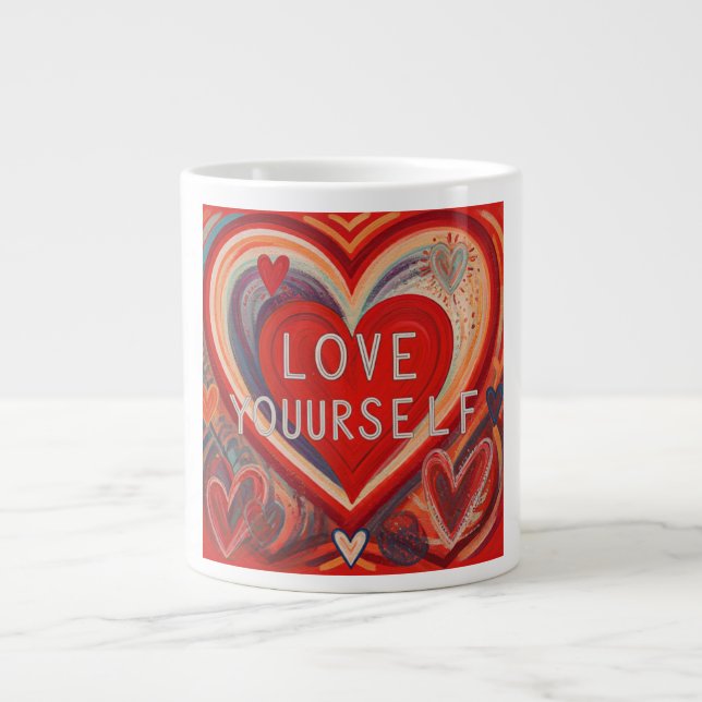 Love Yourself  Large Coffee Mug (Front)