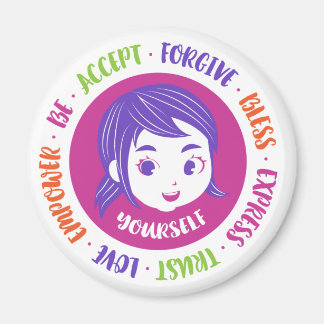 Love Yourself Magnet 2.5" round