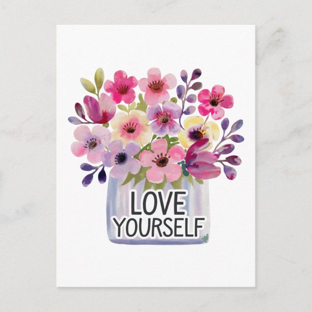 Love yourself postcard (Front)