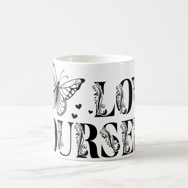 Love Yourself, Self Care  Coffee Mug (Center)