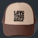 Love Yourself Trucker Hat<br><div class="desc">Trucker Hat with "Love Your Self" Graphic.</div>