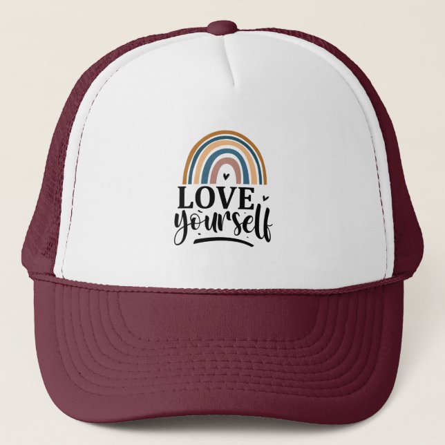 Love yourself trucker hat (Front)