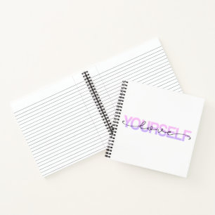 Love Yourself Valentine Calligraphy Notebook