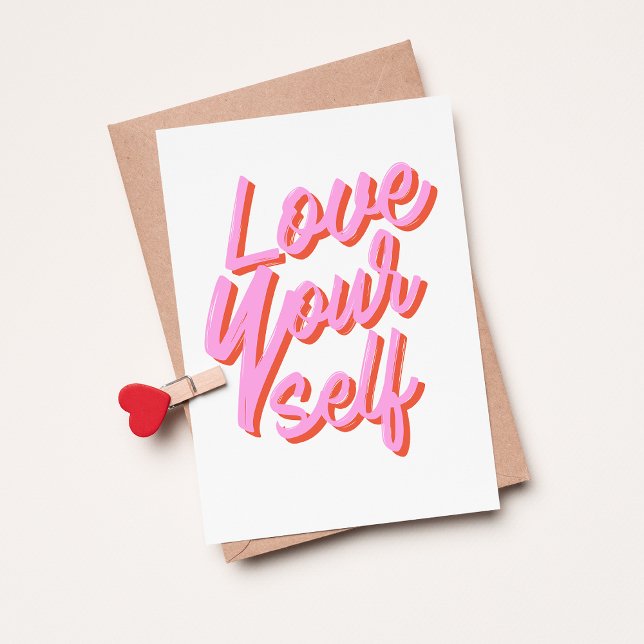 Love Yourself Valentines Day Holiday Card (Creator Uploaded)