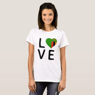Love - Zambia Flag T-Shirt