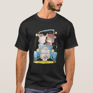 Loveable Cats in Vintage Clothes and Blue Classic T-Shirt