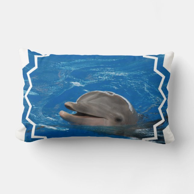 Loveable Dolphin Lumbar Cushion (Front)