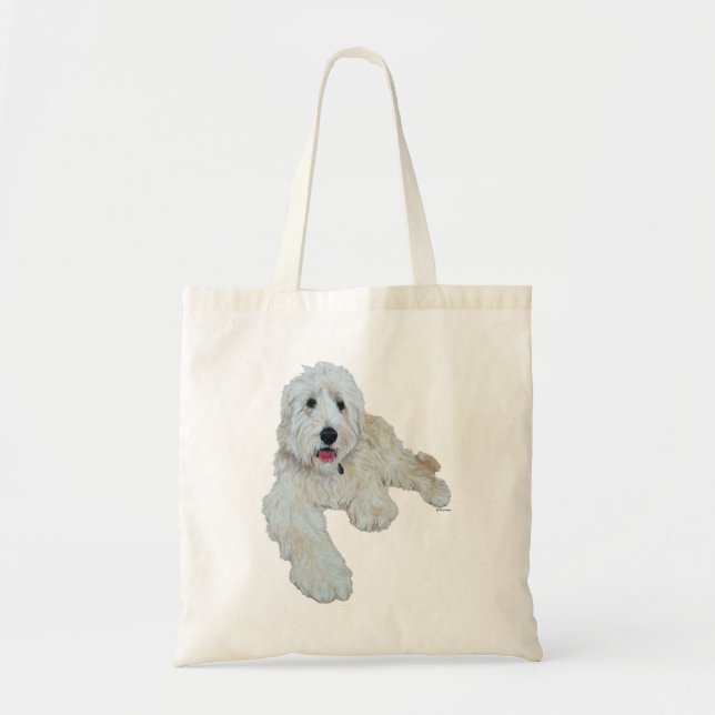 Loveable Goldendoodle Tote Bag (Front)