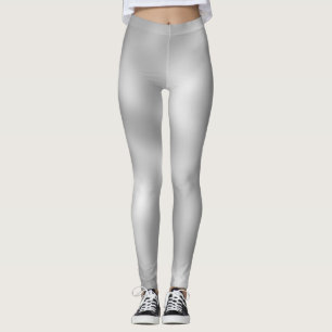 Loveable Grey Classic Shaded White Leggings