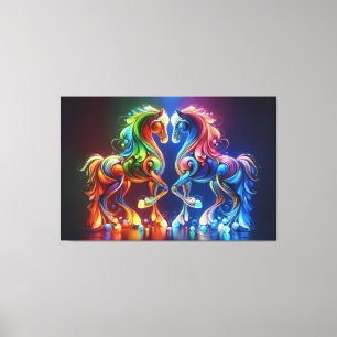 Loveable Horse Canvas Print