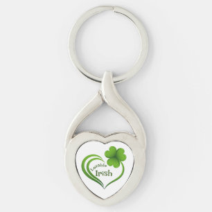 Loveable Irish Heart Shape Keychain