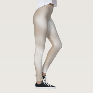 Loveable Sand Classic Shaded White Leggings