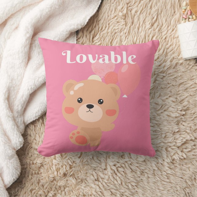 Loveable Throw Pillow (Blanket)