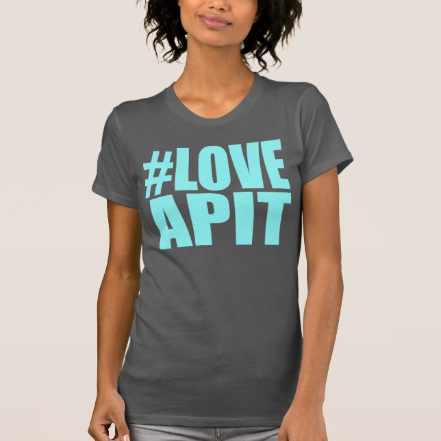#LOVEAPIT Woman Yellow Racer - OTHER COLORS AVAIL T-Shirt (Front)