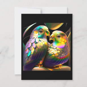 LOVEBIRD / COLORFUL LOVEBIRD CARD