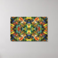 Lovebird feather kaleidoscope