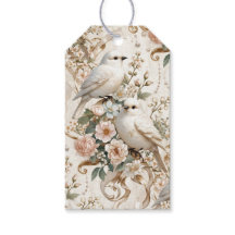 LoveBird Floral Favour Thank You Gift Tag