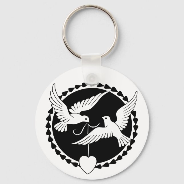 Lovebird Keychain (Front)