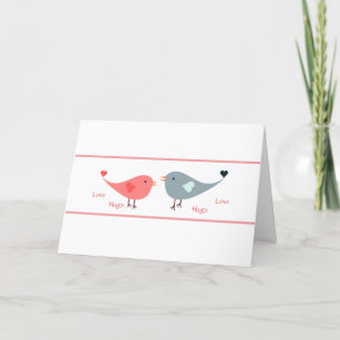 Lovebird Valentine's Day Personalised Card
